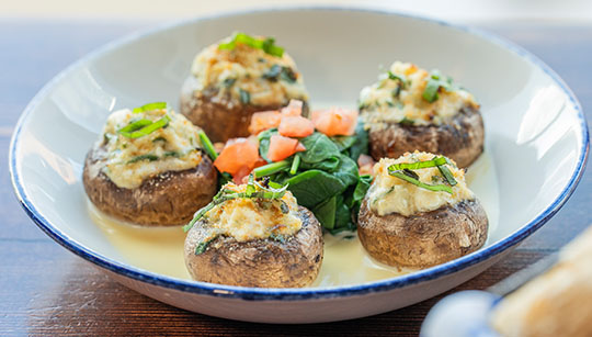 Dungeness Crab Stuffed Mushrooms